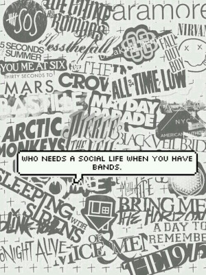 5sos, a day to remember, all time low, arctic monkeys, bands, black ...