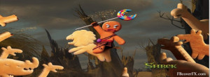 Gingerbread Man Shrek Facebook Cover