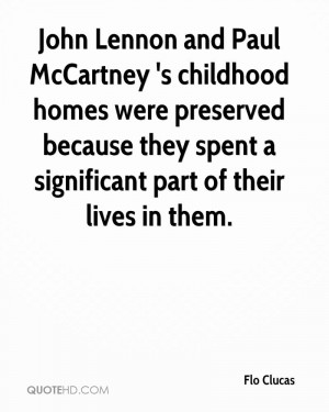 John Lennon and Paul McCartney 's childhood homes were preserved ...