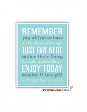 PRINTABLE Remember Just Breathe Quote for by FirstComesLovePrints, $10 ...