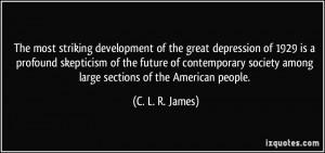 striking development of the great depression of 1929 is a profound ...