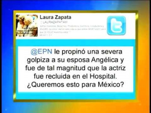 ... PeÃ±a Nieto golpea a la Gaviota acuasa Laura Zapata | PopScreen
