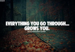 Everything You Go Through Grows You