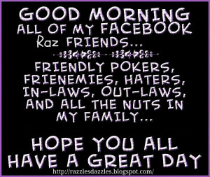 GOOD MORNING EVERYONE :)