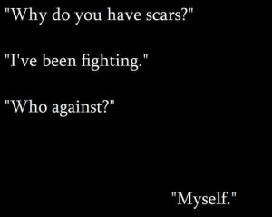 depression self harm scars
