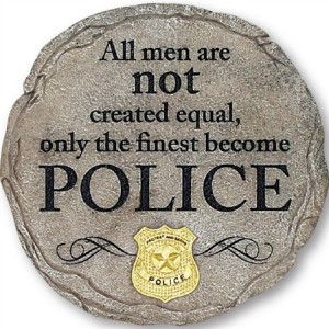 Police Plaque/Stepping Stone