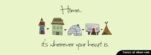 Home Is Quote Facebook Cover