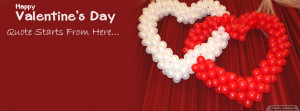 14 February Happy Valentine Day 2015 Custom Quote fb Cover