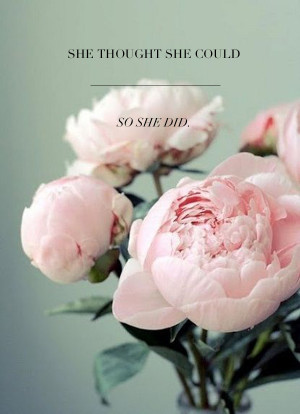 she thought she could