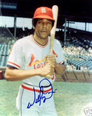 ... willie davis 1975 photo with the cardinals and the 1976 sspc willie