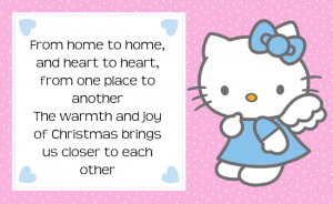 Hello Kitty Christmas Quotes Tag Label Printable