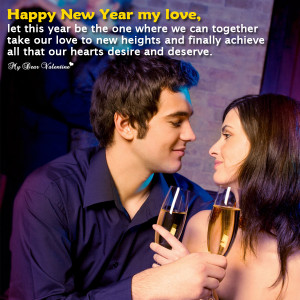 Happy New Year Picture Quote - Hearts desire