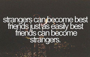 Quotes on strangers can become