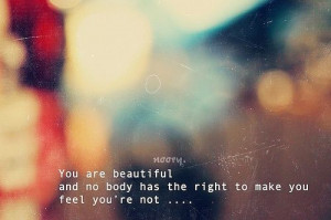 You are beautiful - quote