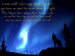 Lone Wolf Poems Lone Wolf Poem by