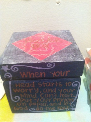 Prayer boxes make wonderful gifts. Use for any occasion you might ...