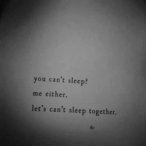 Let's Can't Sleep