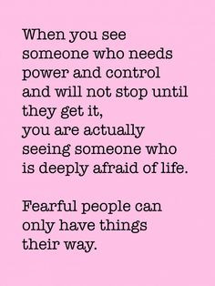 Controlling People