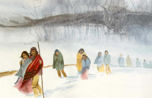 The one below is titled “Trail of Tears” Robert Lindneux, 1942 ...