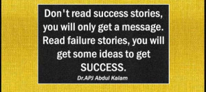 Don t read success stories you will only get a message Read