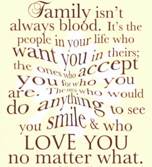 in theory this is true. But not every member in your family have your ...