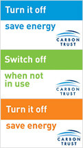 Energy saving stickers - Energy efficiency awareness stickers