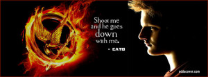 The Hunger Games quote from Cato Facebook Cover