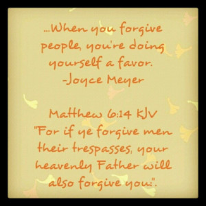 Forgiveness to move on...