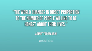 The world changes in direct proportion to the number of people willing ...