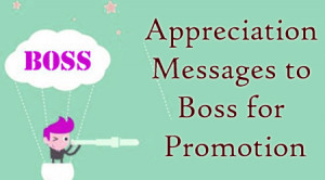 Appreciation Messages to Boss for Promotion