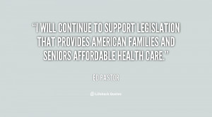 will continue to support legislation that provides American families ...