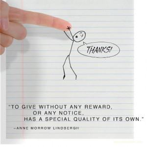 Just give with no expectations.