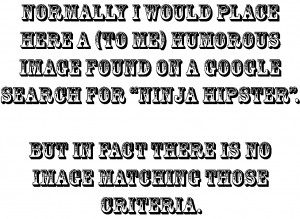 No, wait. On second thought, here's a ninja slippers referent worth ...