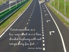 ... two way street more communication a communication for 1 2