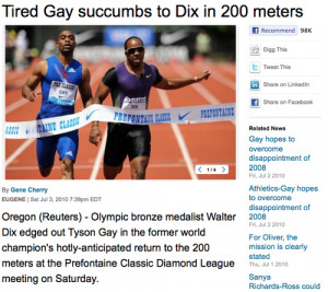 Gay, Dix and double entendre glory in headline form