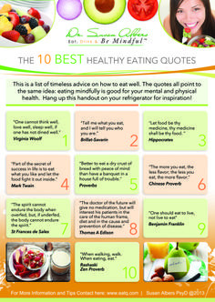 10 Best Healthy Eating Quotes | Pinned by CamerinRoss.com