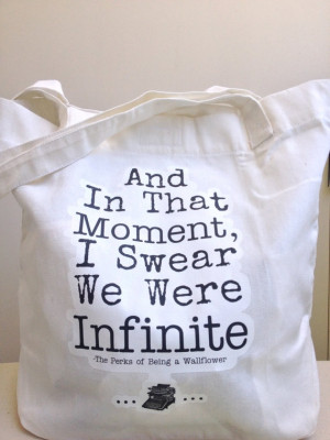 quote. Want this tote! =) Perks of Being a Wallflower tote bag canvas ...