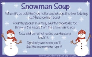 ... soup. Since Hot Chocolate Mix is on sale this week. Here's this week's