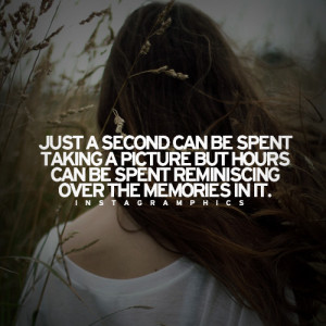 Reminiscing Over It Quote Graphic