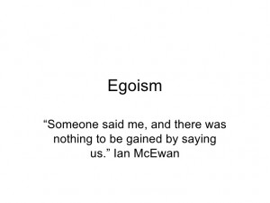 Egoism