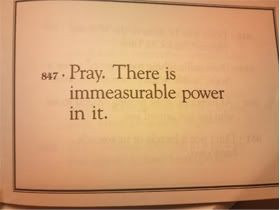 Pray=immeasurable power