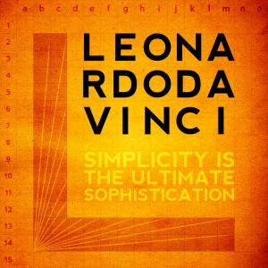 Leonardo da Vinci Quote Display