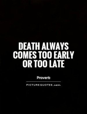 Death Quotes Proverb Quotes