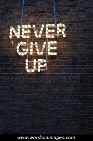 Never give up on love quotes