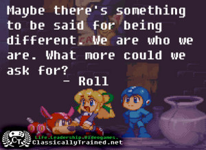 video game quotes megaman be yourself