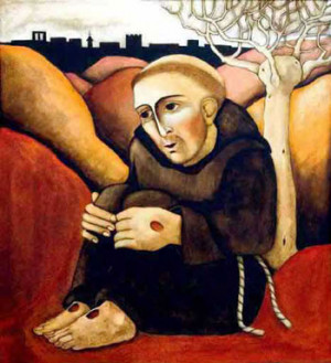 St.Francis of Assisi, painting by MichaelO'Brien