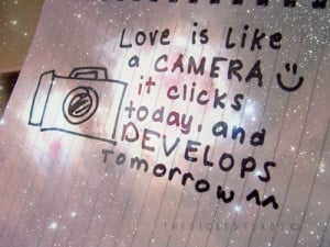 camera, cute, love, photography, quote