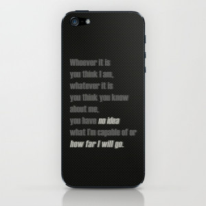Castle (TV Show) Quotes | Kate Beckett iPhone & iPod Skin