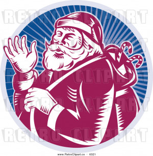 Related Pictures retro christmas clip art jolly santa