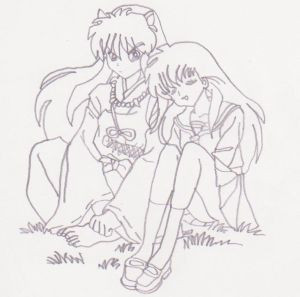 inuyasha and kagome by punk-rock-sonic-fan